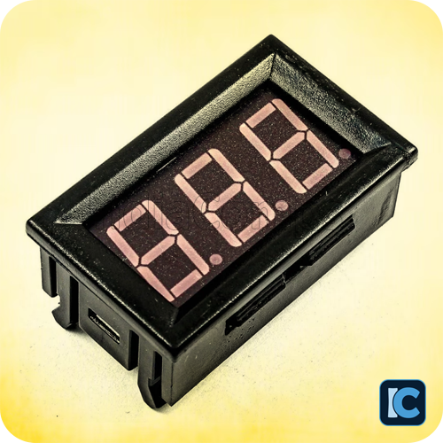 DC Voltmeter Panel Digital LED (5–30V) – 0.36 DC Voltmeter Panel Digital LED (5–30V) – 0.36